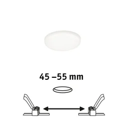 Paulmann Veluna LED inbouwlamp 4.000K Ø 7,5cm