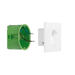 Paulmann Wall inbouwlamp met sensor, wit hoekig