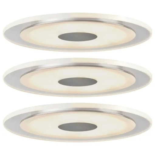 Paulmann Whirl LED inbouwlamp 6W per 3-set rond