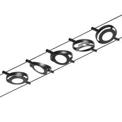 Paulmann Wire RoundMac LED kabelsysteem, zwart