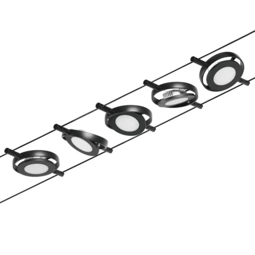 Paulmann Wire RoundMac LED kabelsysteem, zwart