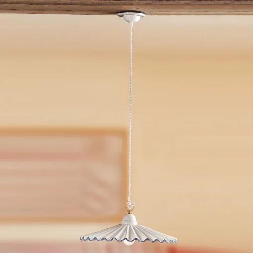 Pendellamp PIEGHE met landhuislook, 43 cm