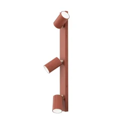 Penn plafondspot, koraalrood, lengte 60 cm, aluminium