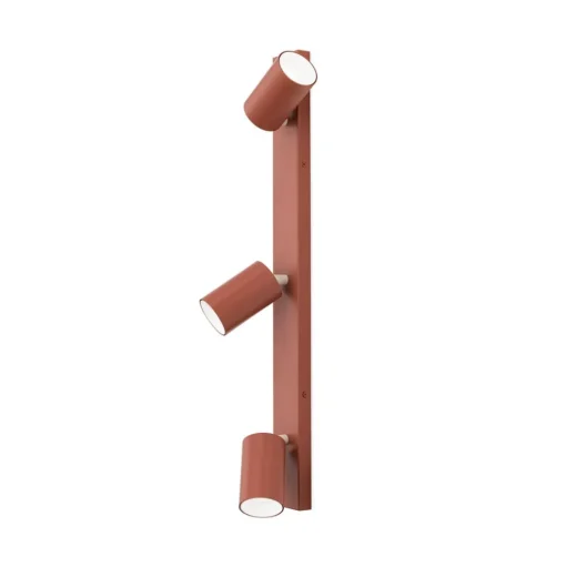Penn plafondspot, koraalrood, lengte 60 cm, aluminium