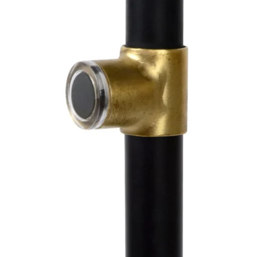 Pepijn vloerlamp in zwart en goud, 1-lamp