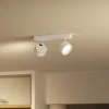 Philips Bracia LED plafondspot 2-lamps, wit