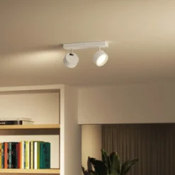 Philips Bracia LED plafondspot 2-lamps, wit