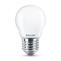 Philips Classic LED lamp E27 P45 6,5W 2.700K mat