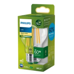 Philips E27 LED lamp A60 4W 840lm 2.700K helder