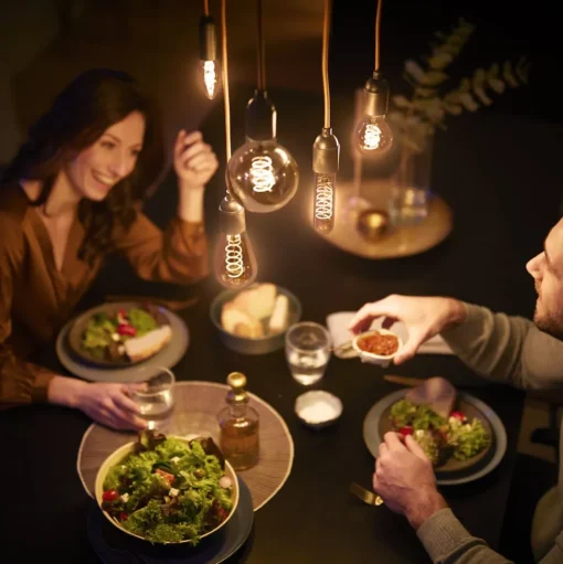 Philips E27 LED lamp rustiek ST64 3,1W 1800K goud