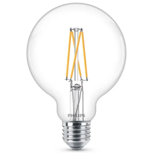 Philips E27 5,9W LED bollamp G95 helder dim 927