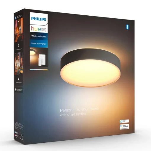 Philips Hue Enrave LED plafondlamp 38,1cm zwart