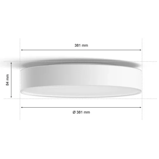 Philips Hue Enrave LED plafondlamp 38,1cm wit