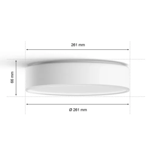 Philips Hue Enrave LED plafondlamp 26,1cm wit