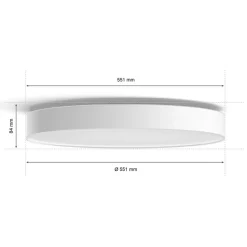 Philips Hue Enrave LED plafondlamp 55,1cm wit