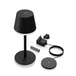 Philips Hue Go LED tafellamp met kap zwart