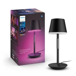 Philips Hue Go LED tafellamp met kap zwart