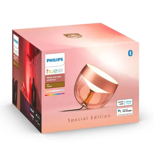 Philips Hue Iris WACA LED tafellamp, koper