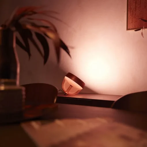 Philips Hue Iris WACA LED tafellamp, koper