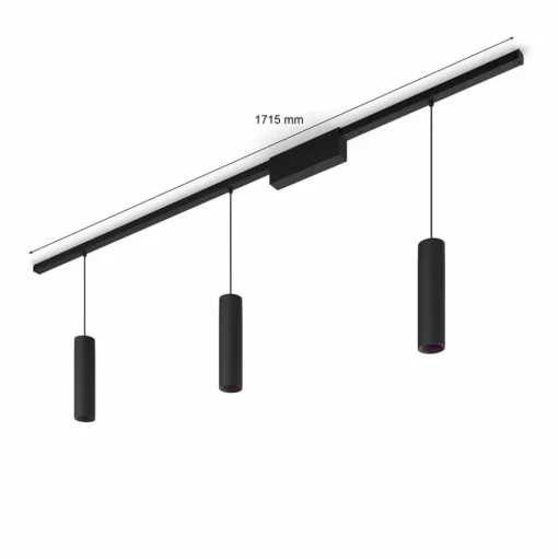 Philips Hue Perifo track, 3 LED pendels, zwart