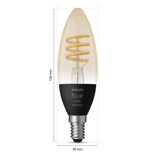 Philips Hue White Ambiance E14, 4,6 W, 350 lm, 2st