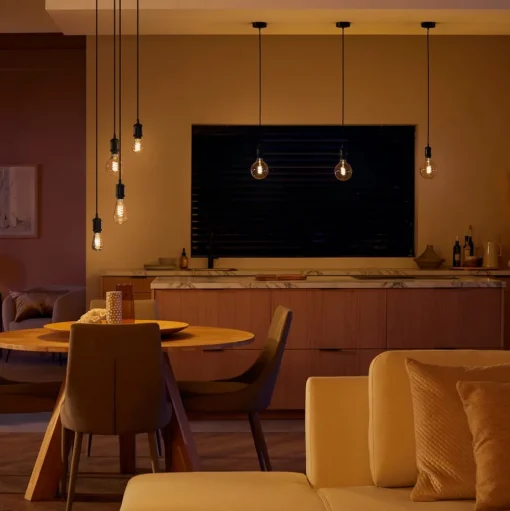 Philips Hue White E27 7W Globe filament G125 550lm