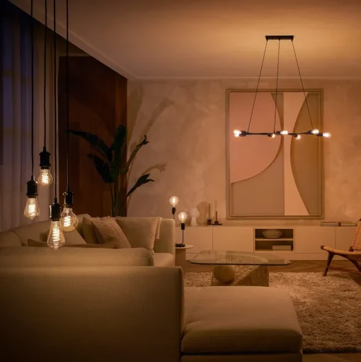 Philips Hue White E27 7W Globe filament G125 550lm