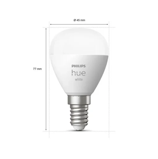 Philips Hue White LED druppellamp E14 5,7W 2.700K