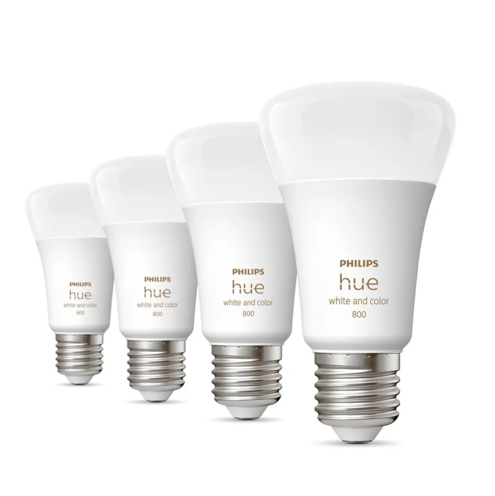 Philips Hue White&Color Ambiance LED E27 6,5W per4