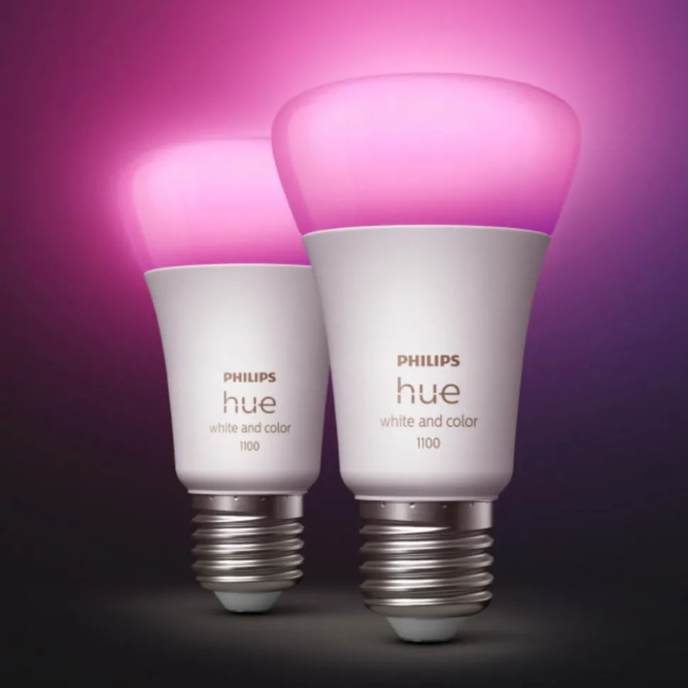 Philips Hue White&Color Ambiance E27, 2 per pak