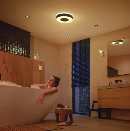 Philips Hue Xamento LED plafondlamp 38cm zwart