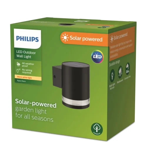 Philips LED buiten wandlamp op zonne-energie Fyce