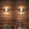 Philips LED buiten wandlamp Python UE, antraciet, sensor