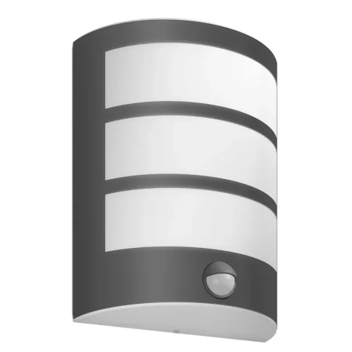 Philips LED buiten wandlamp Python UE, antraciet, sensor