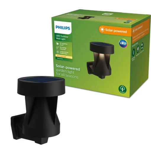 Philips LED buiten wandlamp Avery, zwart, IP44