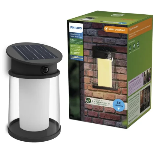 Philips LED buiten wandlamp Juda UE, sensor, IP44