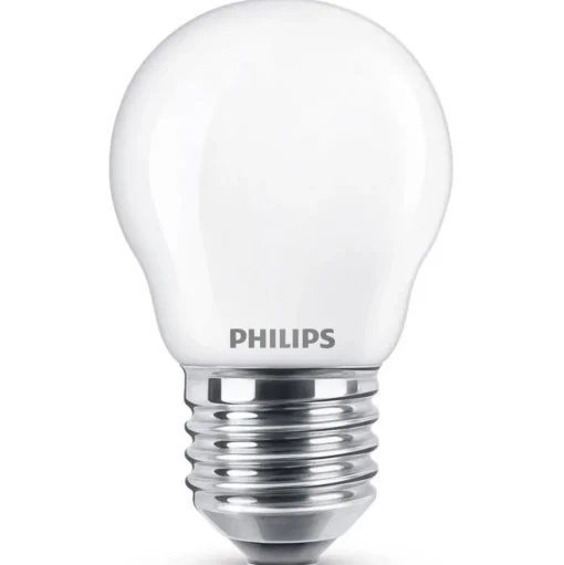 Philips LED druppellamp E27 2,2W, warmwit, opaal