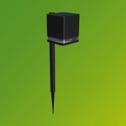 Philips LED grondspies lamp Virona, zwart, IP44