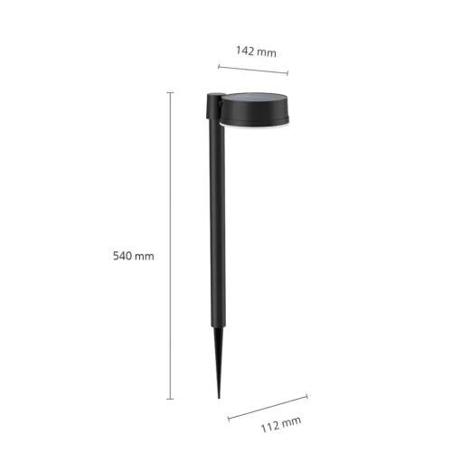 Philips LED grondspies lamp Vynce, Ø kop 11,2 cm