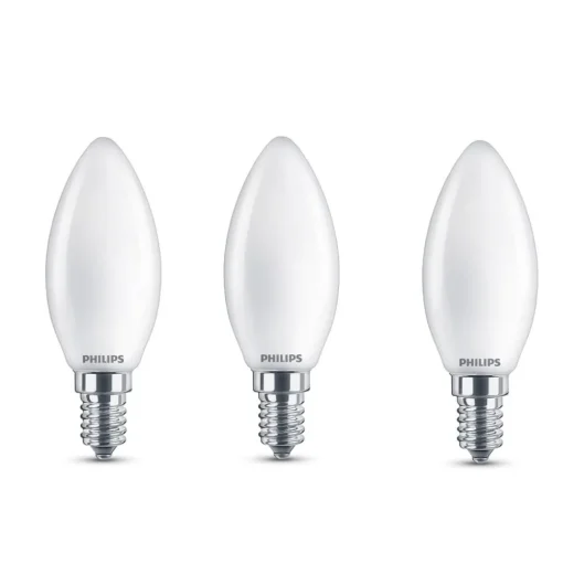 Philips LED kaarslamp E14 B35 4,3W mat 3/pak