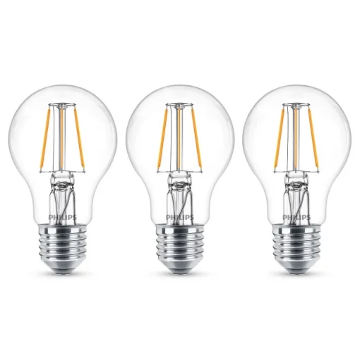 Philips LED lamp Classic E27 4,3W 2700K helder 3st