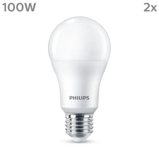 Philips LED lamp E27 13W 1.521lm 4.000K mat per 2