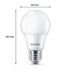 Philips LED lamp E27 4,9W 470lm 2.700K mat per 2