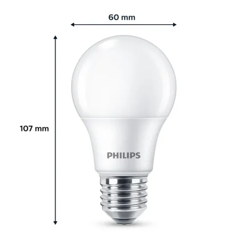Philips LED lamp E27 4,9W 470lm 2.700K mat per 2