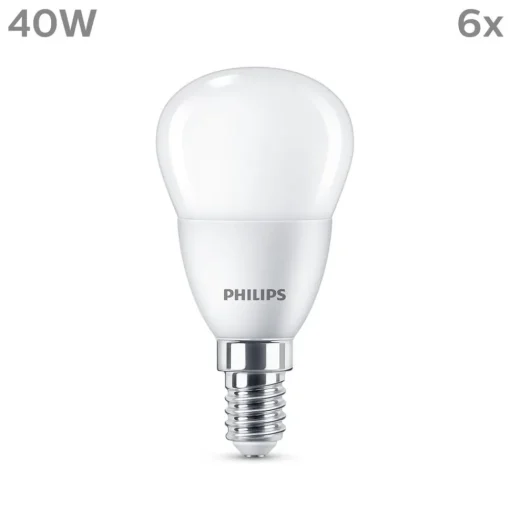 Philips LED lamp E14 4,9W 470m 2.700K mat per 6