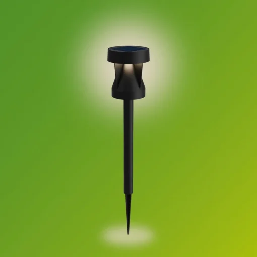 Philips LED lamp op zonne-energie Avery, grondpen, zwart, IP44