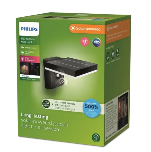 Philips LED wandlamp Zonal, kop 16 x 16 cm