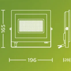 Philips LED-buitenspot Lois UE flood, 24 W, 3.000 K, IP65