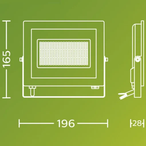 Philips LED-buitenspot Lois UE flood, 24 W, 3.000 K, IP65