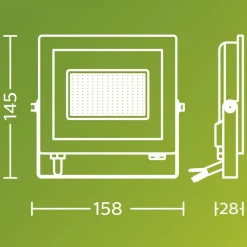 Philips LED-buitenspot Lois UE flood, 14 W, 3.000 K, IP65